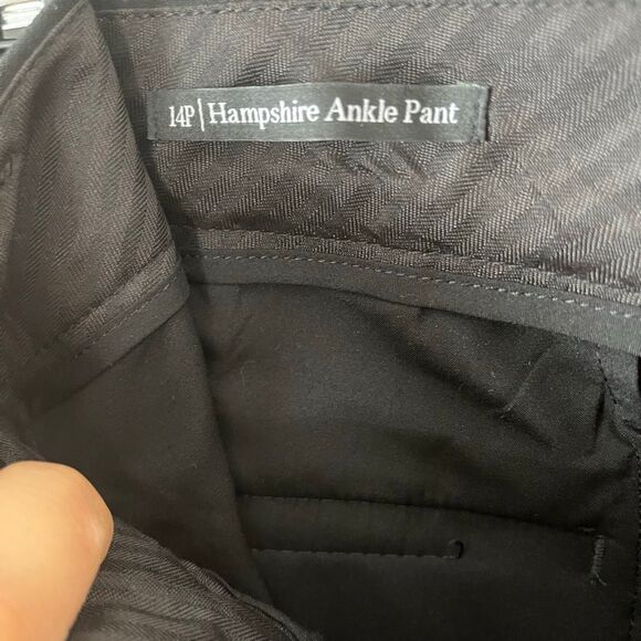 Talbots Hampshire Ankle Pant 14 Petite Black Cropped pants NWT - Picture 6 of 10